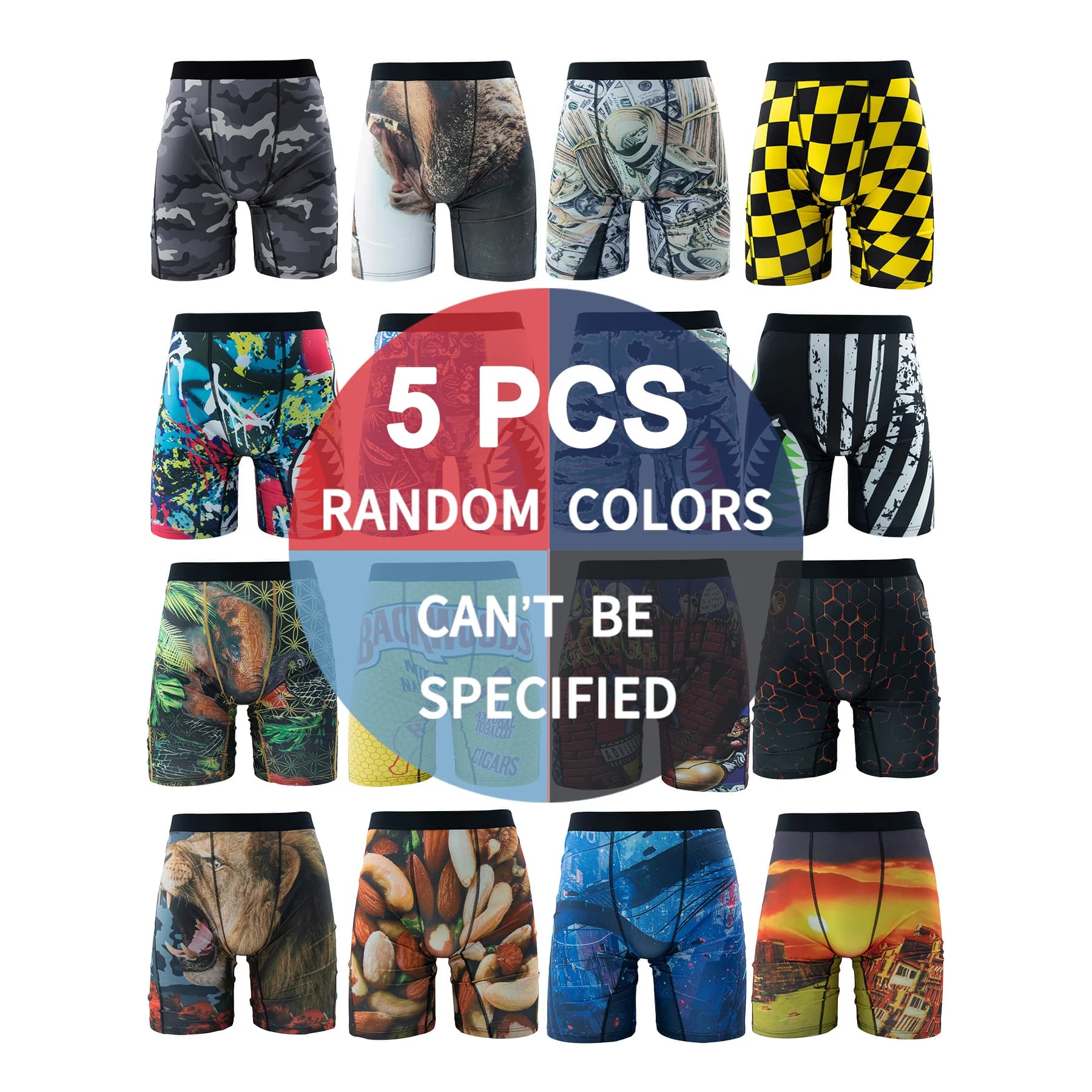 Intimo uomo boxer stampato mutandine maschili Lingerie uomo mutande boxer Trunks Plus Size boxer da uomo senza cuciture traspiranti