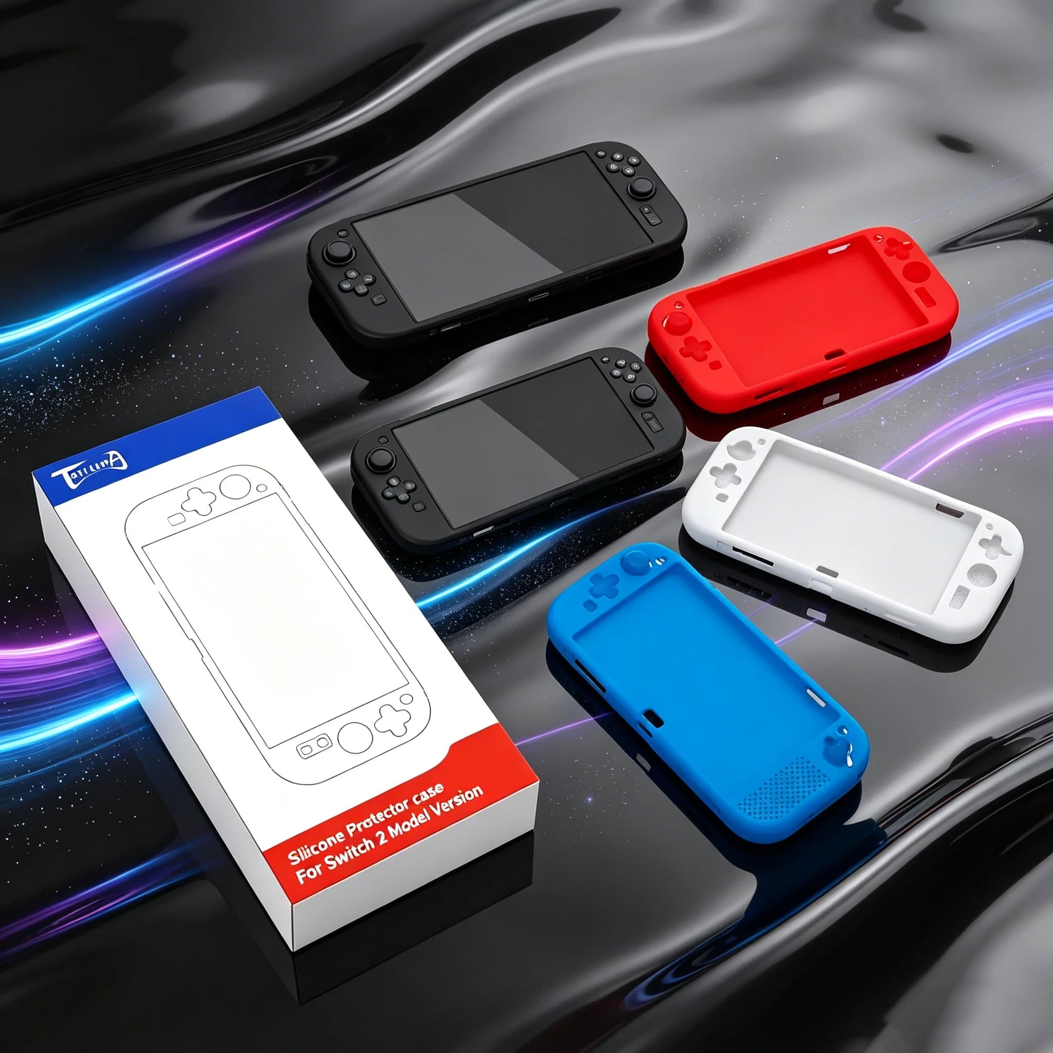 For Switch 2 Silicone Case Shockproof Dustproof Protective Cover for Switch 2nd Generation Eco-Friendly Soft TPU Skin