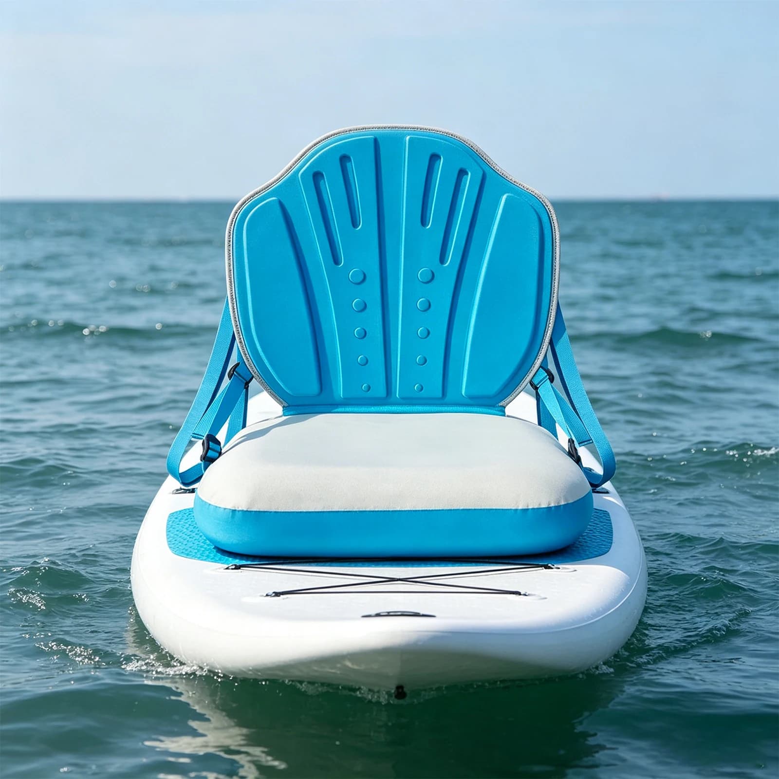 Inflatable Paddle Board Seats Easy Installation Universal Paddle Kayaks Seat with Back Support & Air Pump Adapter for Kayak&SUP