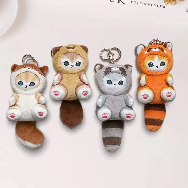 Originale Mofusand Animali a Coda Lunga Serie Peluche Bambola Simpatico Squalo Gatto Morbido Bambola Kawaii Peluche Ripiene Giocattolo Regalo per I Bambini