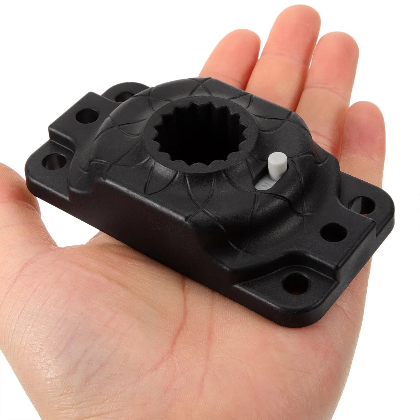 Base di Montaggio per Kayak Resistente in Nylon, Universale per Pagaie Esagonali, Asta, Bandiera, Accessori Fotocamera, Stoccaggio Stabile
