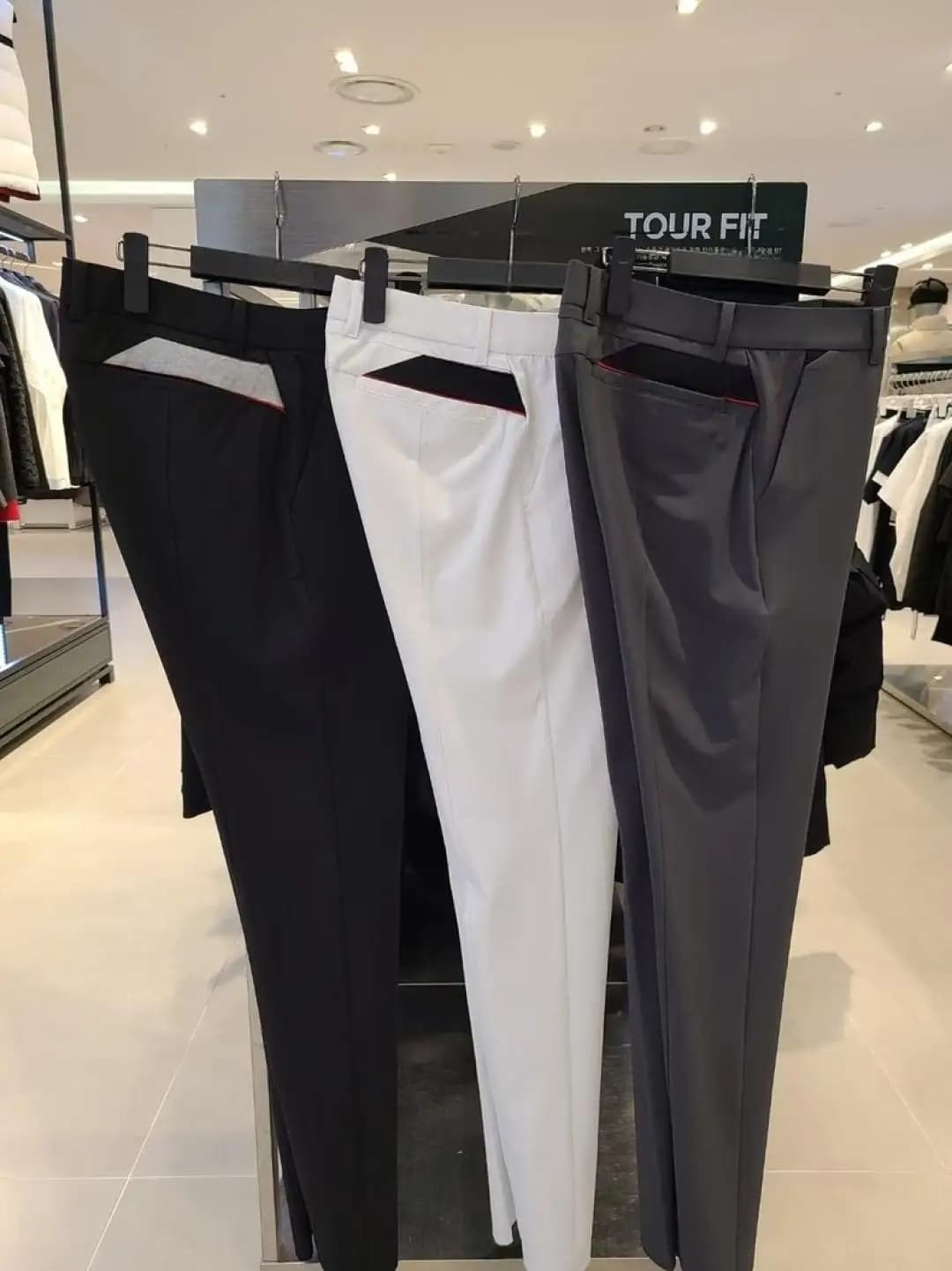 New 2026 Men Golf Long Pants Slim Straight Cut Stylish Sports Casual Wear Mens Golf Ball Trousers