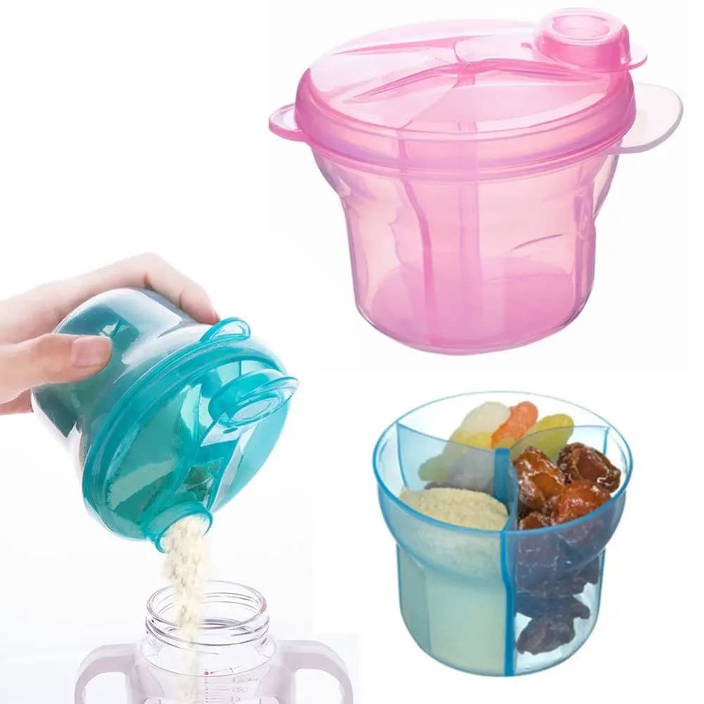 3 Grid Snack Box, Children's Travel Bottle, Children's Food Store, Powder Milk Storage Box, Food Container
