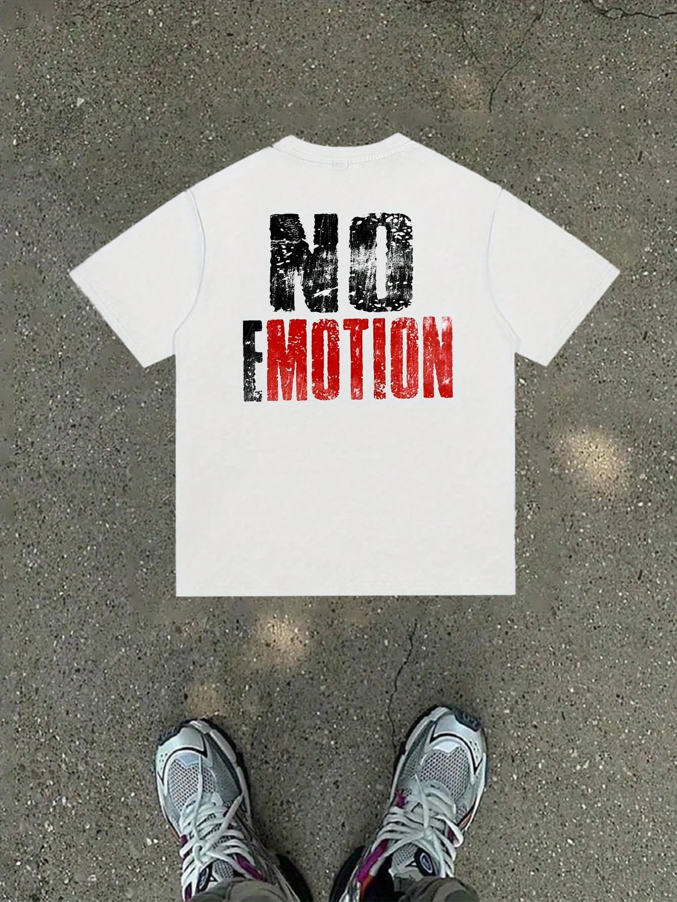 Men'S Casual Stylish T-Shirt Featuring Cartoon and Letter Prints, Perfect for Holiday Wear | Made of Polyester