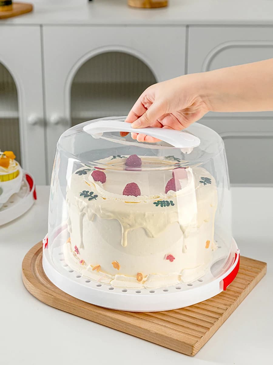 Reusuable 6 Inch Birthday Cake Box Packaging Box Baking Preservation Base Tray Kitchen Outdoor Camping Baking Storage Containers