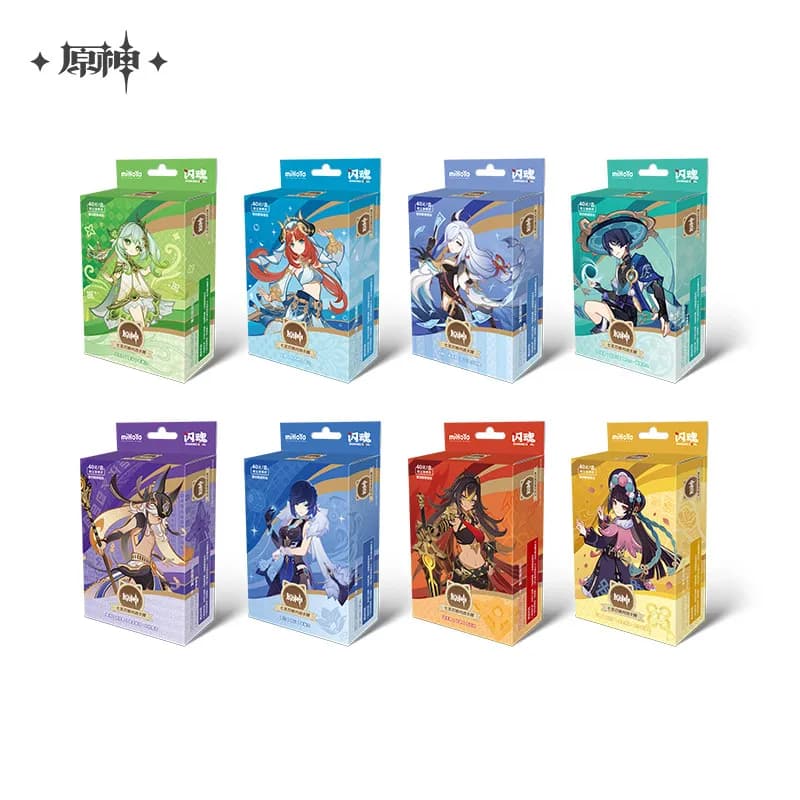 SHINING SOUL Genshin Impact Battle Cards Phase IV Card Game Trendy Toys Decoration Children Toy Birthday Gift for Kids