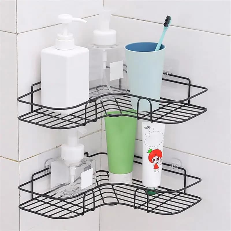 Iron triangular rack for kitchen racks for bathroom durable thickened corner shelf