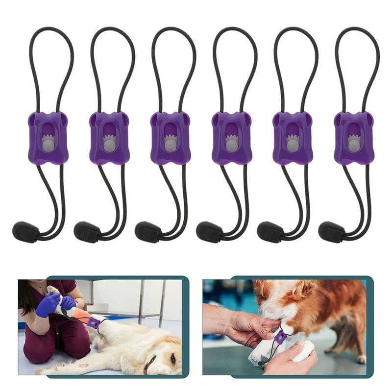 5 pezzi laccio emostatico per animali domestici animali di primo soccorso fibbia di emergenza a sgancio rapido bendaggio elastico bende di controllo emostatico