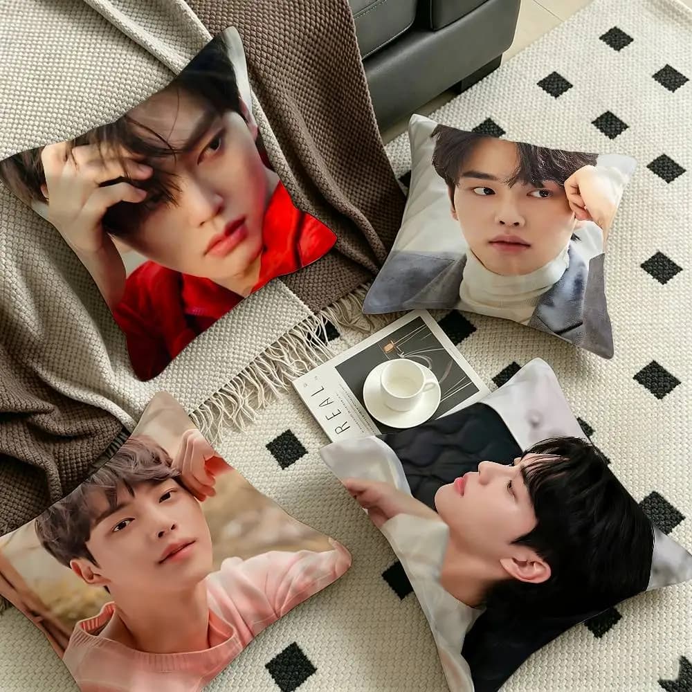 Korea S-Song K-Kang Pillow Gift Home Office Decoration Bedroom Sofa Car Cushion Cover case 45x45