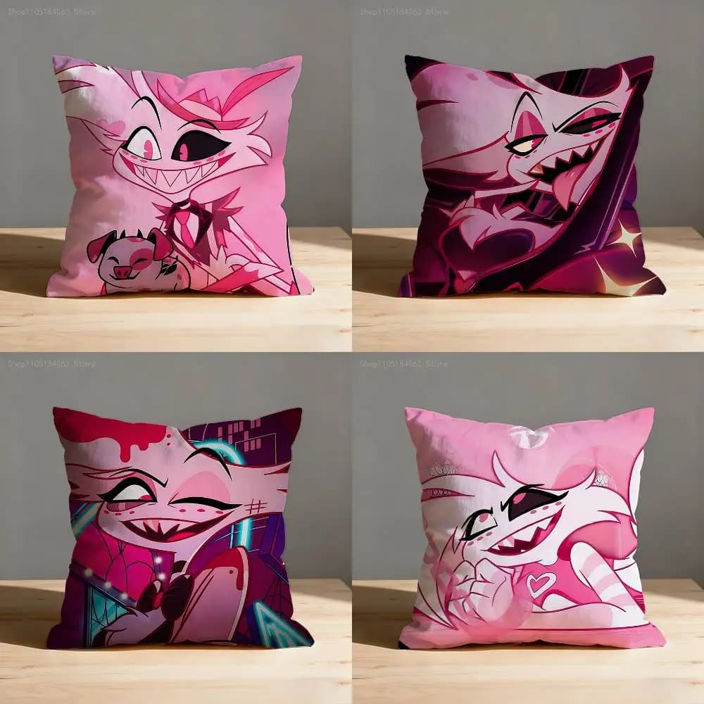 A-Angel H-Hazbined H-HotelES Federa per cuscino per decorazioni del divano, auto, ufficio, stampa, decorazioni e protezione per cuscini