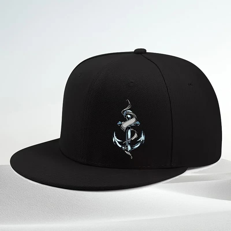 Unisex Light Adjustable Boat Anchor Printed Urban Versatile Casual Baseball Cap, Suitable for Outdoor Sports