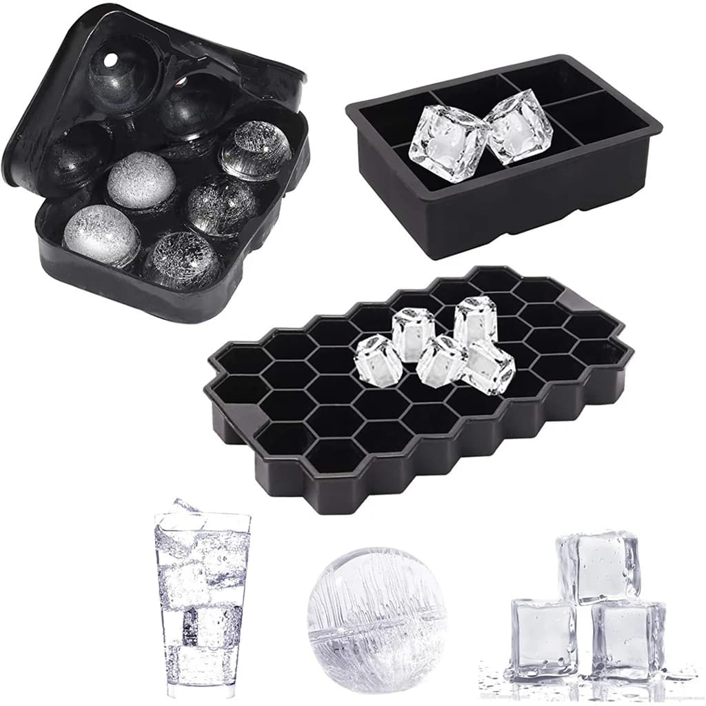 4/6/8/15/160 griglia grande vassoio quadrato scatola stampo grande commestibile Silicone cubo di ghiaccio vassoio stampo fai da te Bar Pub vino blocchi di ghiaccio Maker modello