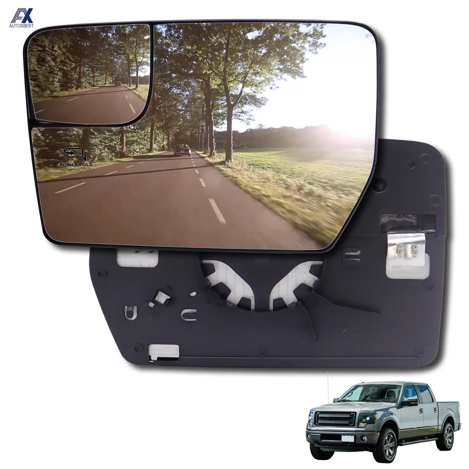 Per Ford F-150 F150 2004 2005-2014 Pickup riscaldato lato destro sinistro specchio in vetro convesso grandangolare specchietto retrovisore di ricambio