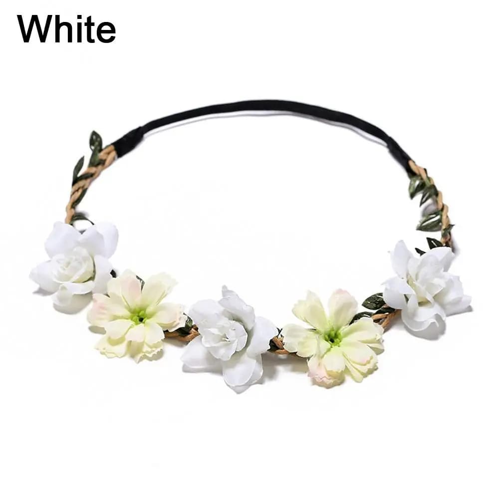 Color Mixing Bride Girl Wedding Hair Accessories Wreath Hair Ring Garland