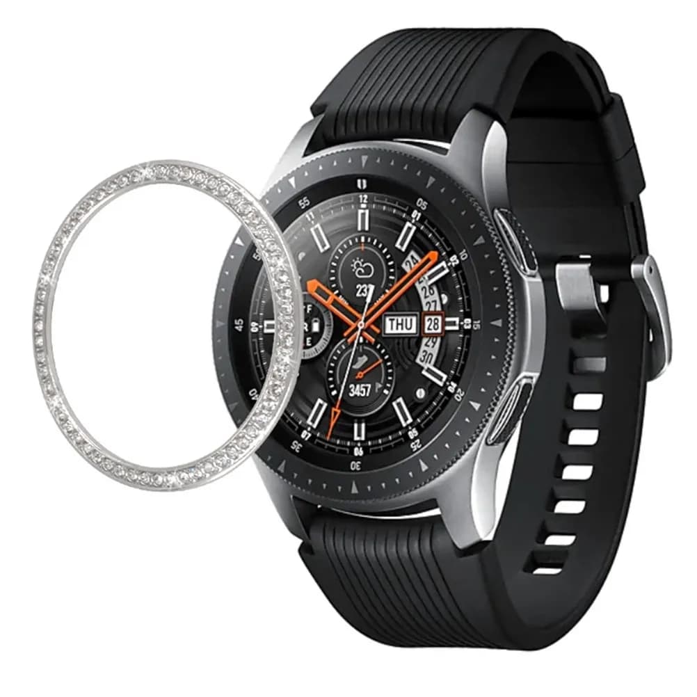 Anello Protettivo per Ghiera Orologio, Accessorio Elegante in Metallo Lucido Compatibile con Smartwatch 4 42mm