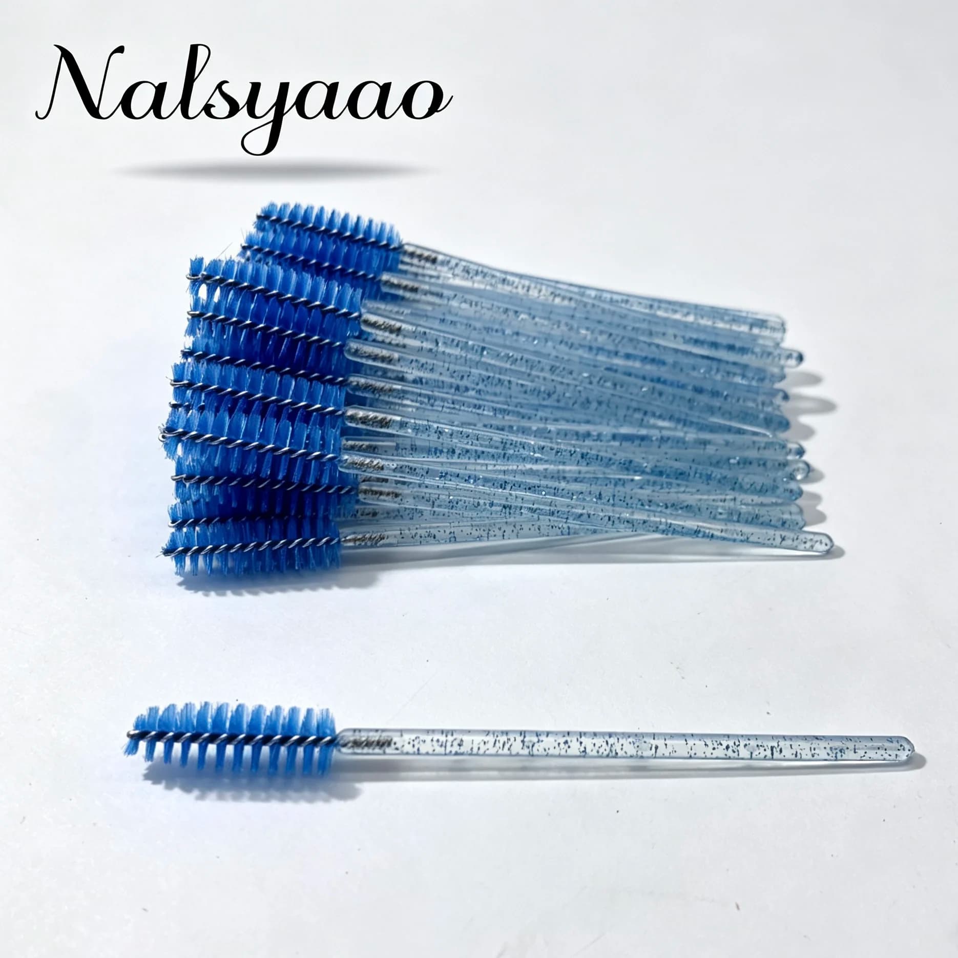 Scrub 50Pcs Crystal StickEyelash Brushes Eyelashes ExtensionsSupplies Makeup Brush Disposable Mascara Wands Applicator Lash