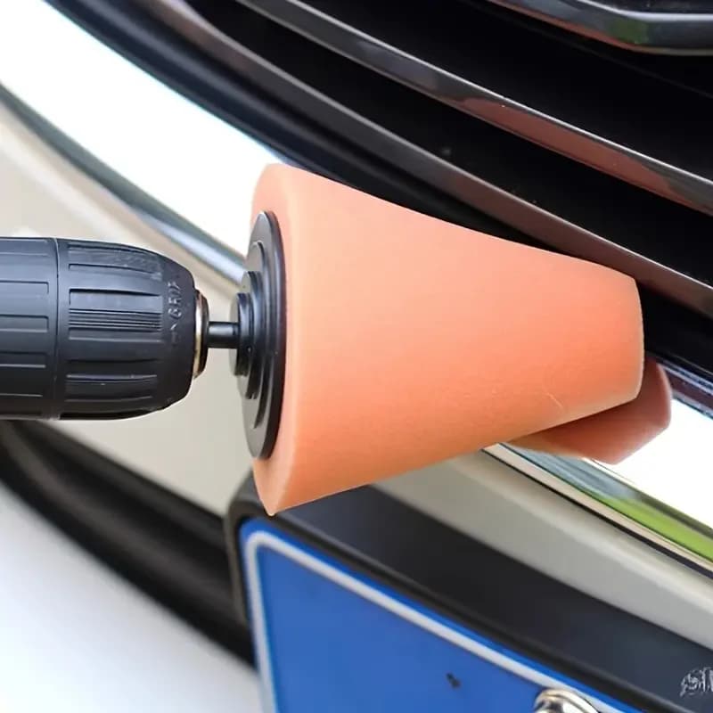 1-10 pezzi spugna per lucidatura mozzo auto mola conica metallo plastica detergente per cerchioni auto accessori per strumenti di lucidatura per auto