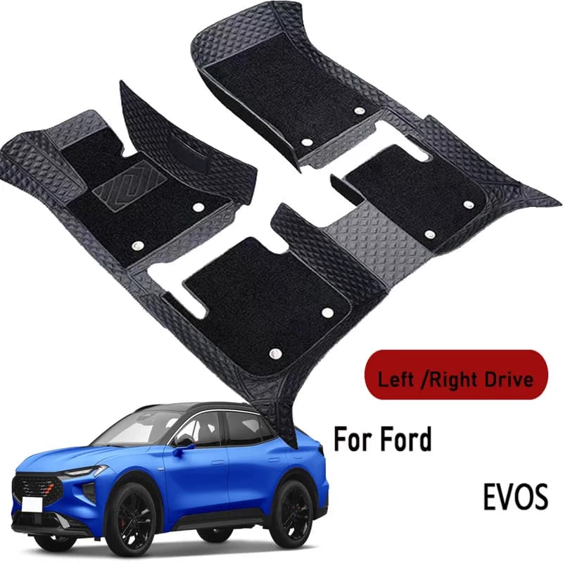 Car floor mats for Ford EVOS 2022 Customauto foot Pads automobile carpet cover interior accessories