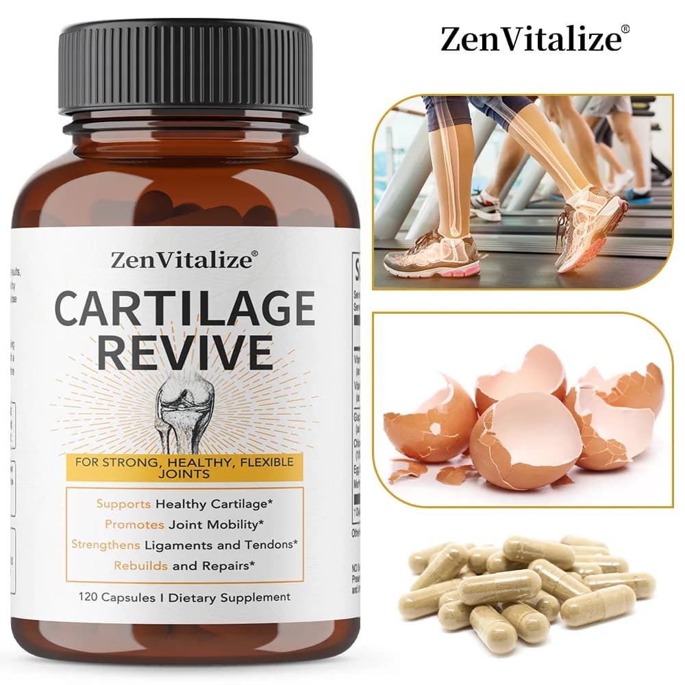 Glucosamine MSM Capsules - Supports Healthy Joint Function, Protects Joint Tissue, Relieves Pain, and Improves Mobility