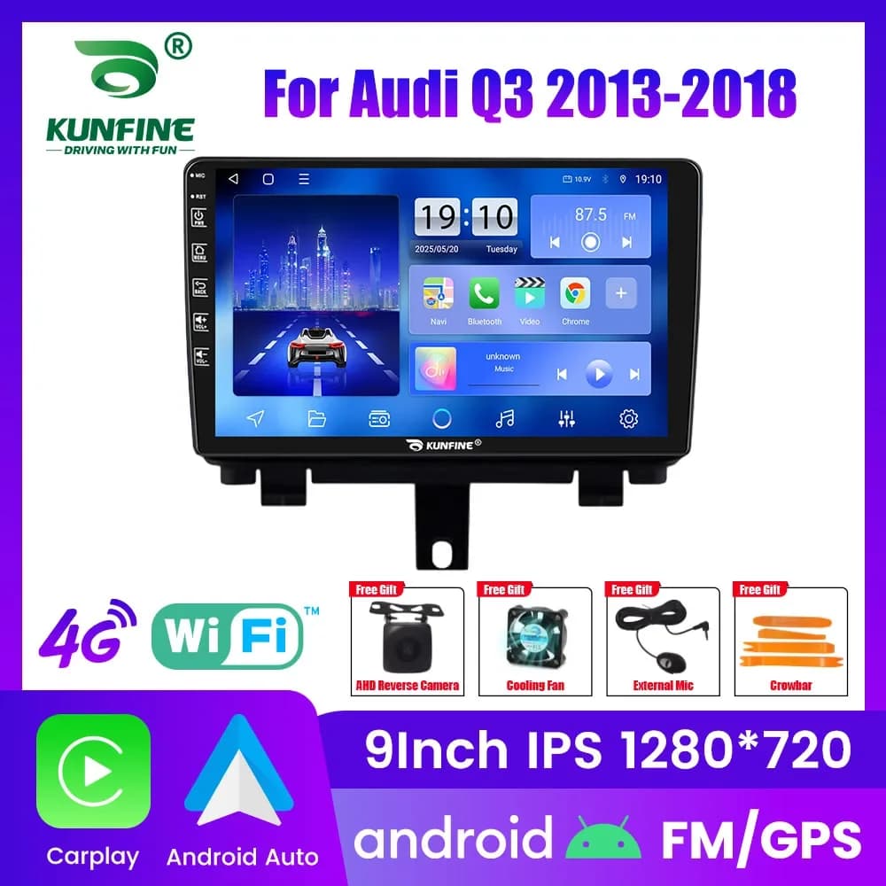 Autoradio Android per Audi Q3 2013-2018 Navigazione GPS Lettore video multimediale Carplay Android Auto Stereo