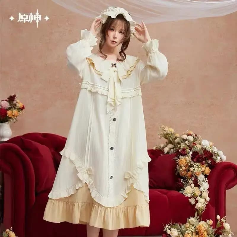 Game Genshin Impact Official Genuine Product Midnight Tea Party Series Sandrone Nightgown Set Cosplay Accessories Anime Costumes