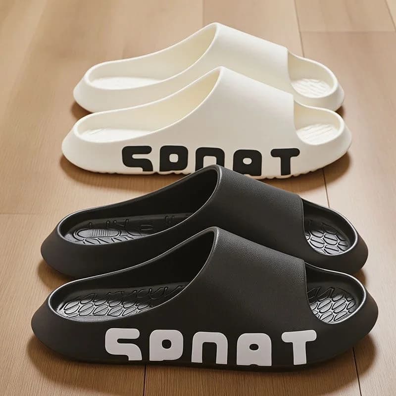 Ciabatte da uomo con suola spessa, eleganti e traspiranti, ideali per l'estate, per la casa e per la spiaggia, sandali da uomo per esterni.