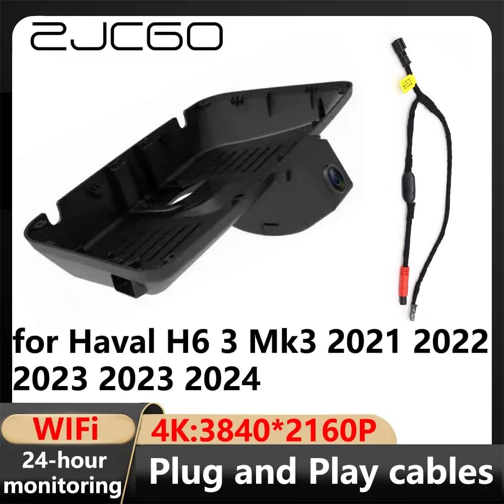 ZJCGO 4K Wifi 3840*2160 Auto DVR Dash Cam VCR for Haval H6 3 Mk3 2021 2022 2023 2023 2024