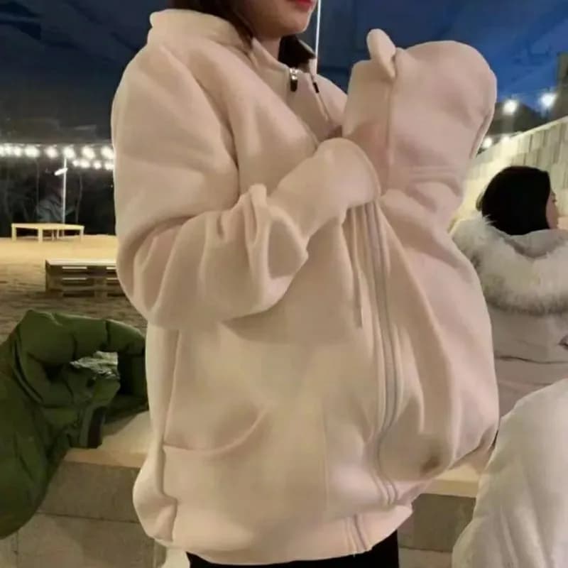 Vestiti invernali per la gravidanza Giacche premaman Cappotto di canguro Abbigliamento marsupio Abbigliamento casual con cappuccio Capispalla per mamma Abbigliamento premaman