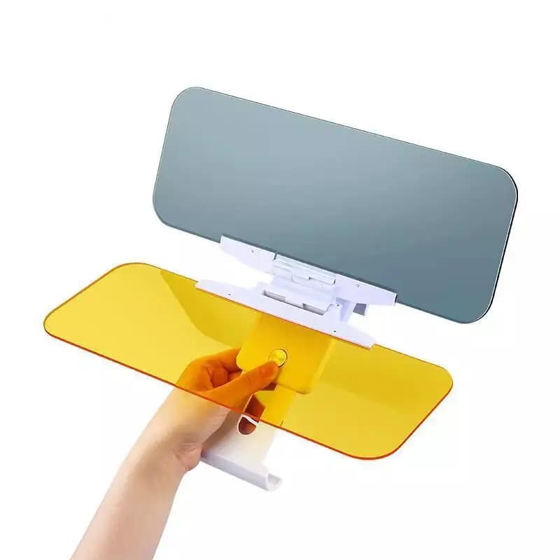 Visiera per parabrezza per auto portatile, parasole antiriflesso di lusso, giorno e notte, universale, pieghevole, retrattile, durevole
