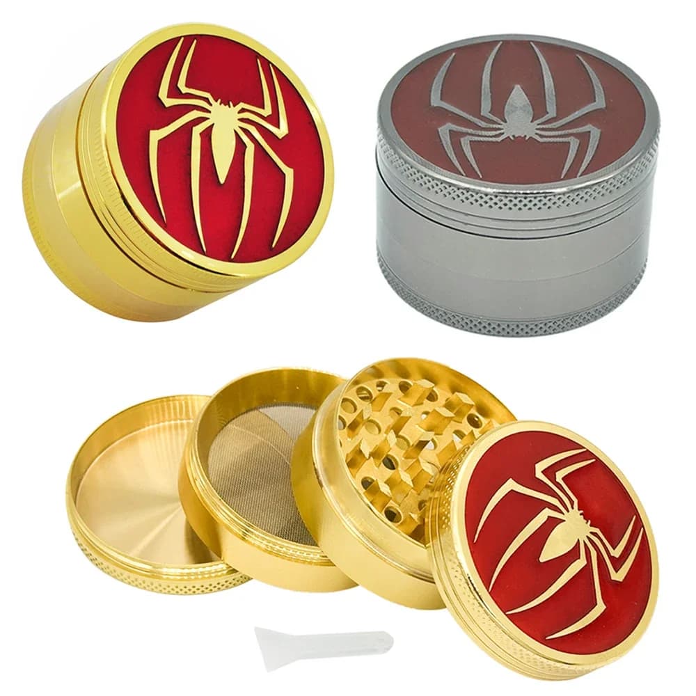 Smerigliatrice manuale manuale stile ragno 3 strati 4 strati 52 mm Smerigliatrice metallica per spezie Regalo da cucina Curhser per erbe