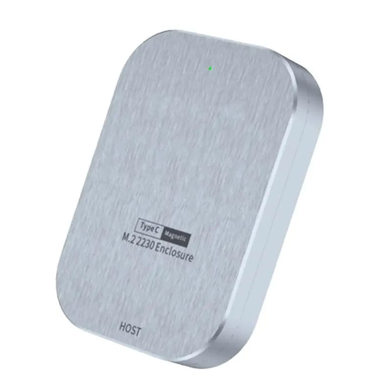 AEE7-Magnetic M.2 Nvme 2230 SSD Case USB 3.2 Gen 2 10Gbps Type-C External Enclosure Hard Drive Disk Box For Mobile Phone