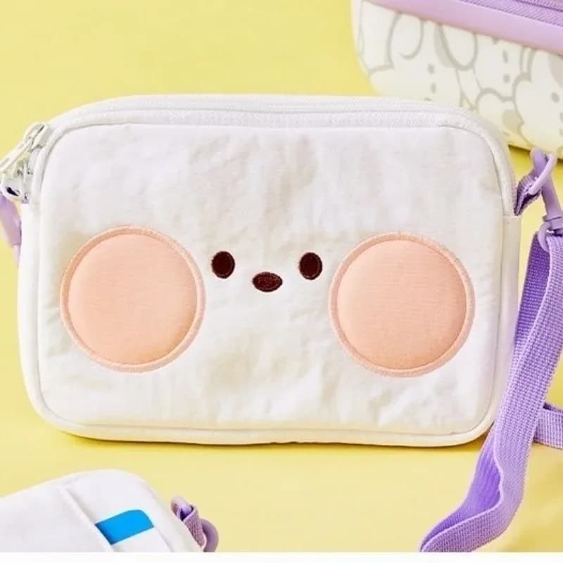 Anime BT21 Mini Series Travel Bag Cartoon Cooky TATA Chimmy Cute Single Shoulder Diagonal Storage Bag Girl Gifts