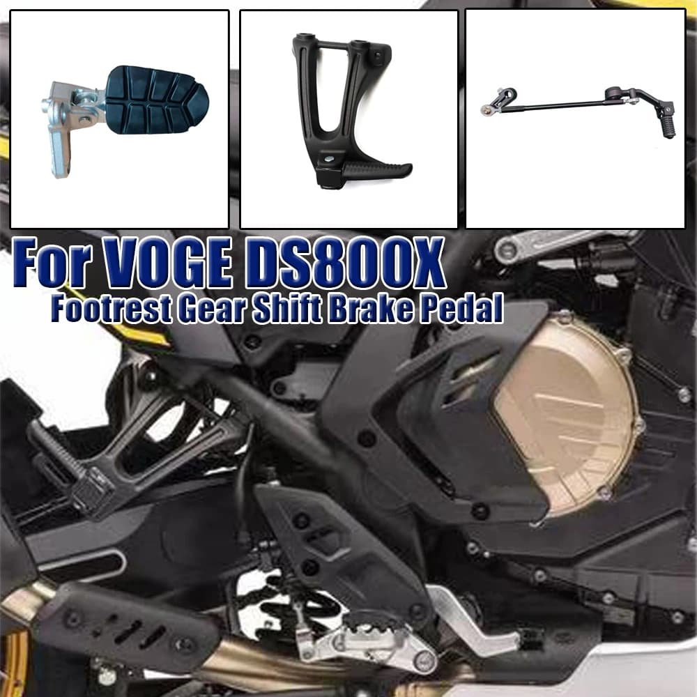 Pedali Anteriori e Posteriori Sinistro e Destro per Moto, Poggiapiedi, Leva del Cambio, Pedale del Freno, Accessori per VOGE DS800X DS 800X DS800 X