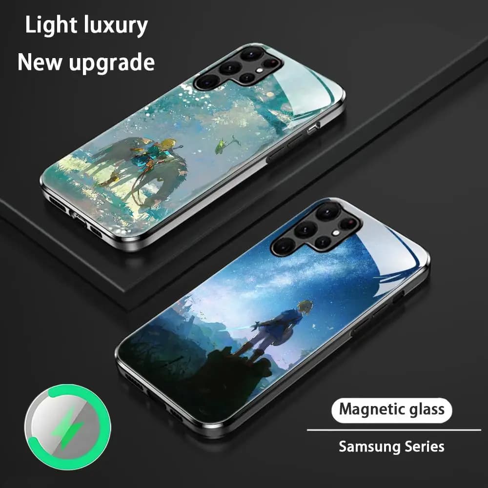 Legend of Z-zeldaEs-S Game Phone Case For Samsung S26 S25 S24 S23 S22 S21 S20 Plus Ultra Glass Magnetic Case