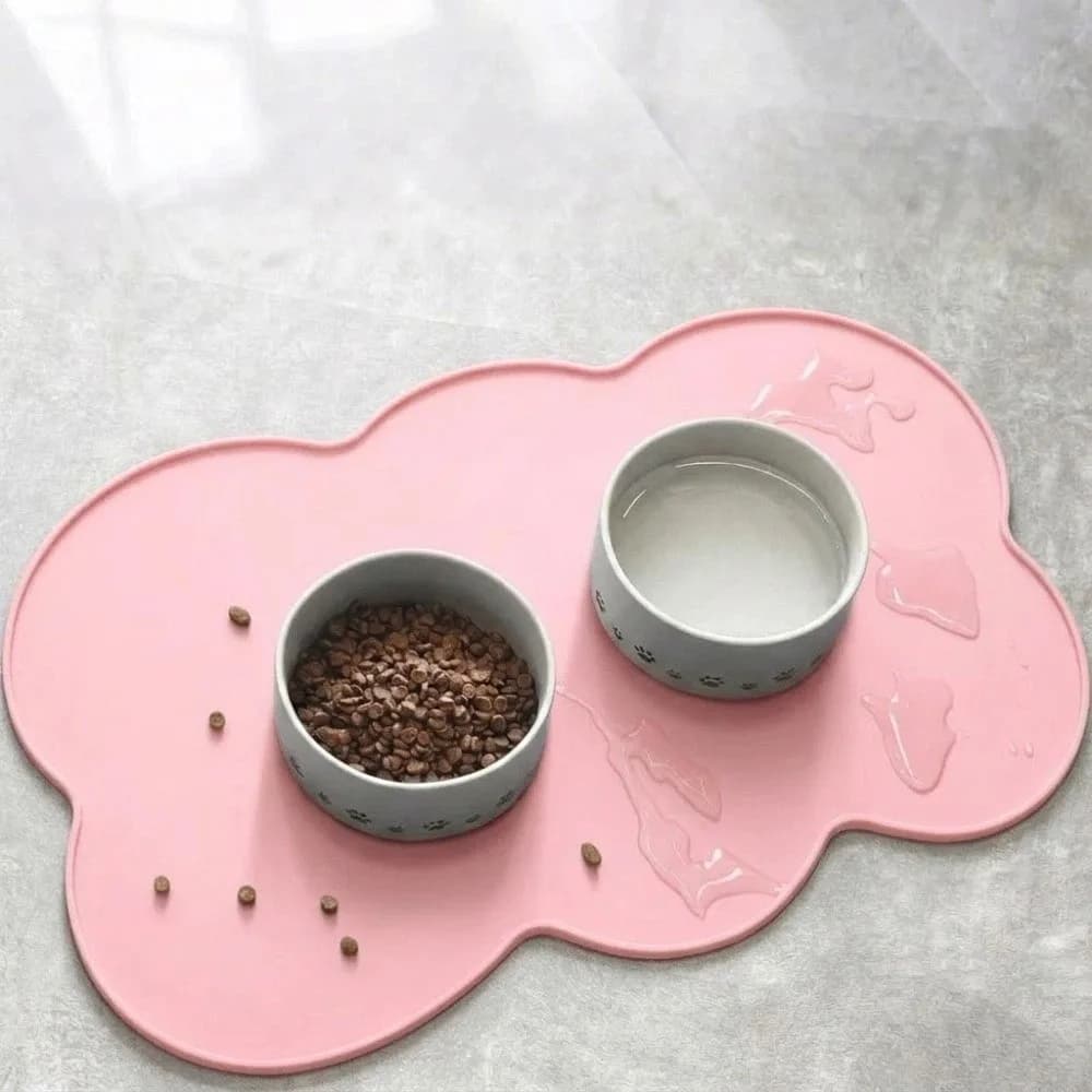 Tappetino per Alimentazione Gatti Facile da Pulire, Multicolore, Impermeabile, in Silicone, Antiscivolo e Durevole, per Ciotole di Cani e Gatti, Adatto anche per Soggiorno