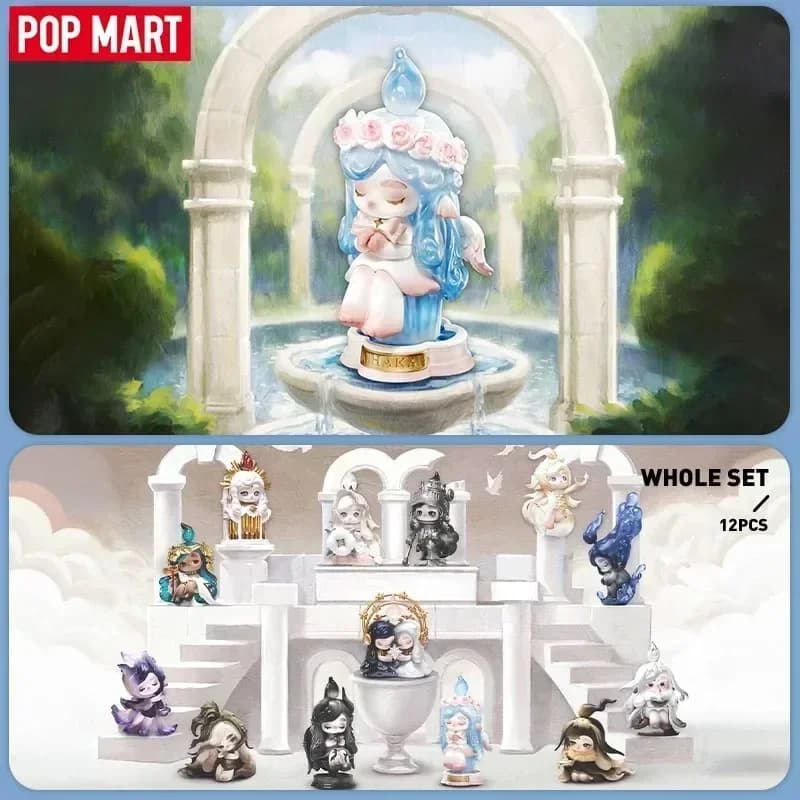 POP MART CHAKA Candle Whisper Series Blind Box Mystery Box Giocattoli Kawaii Ornamenti Statuette Decorazioni per la Casa Modelli da Scrivania Bambole per Ragazze