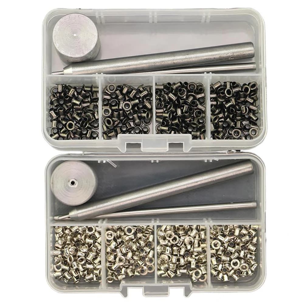 240 pezzi di set di attrezzi interni da 1,5/2/2,5 mm in 4 colori, galvanizzazione in rame senza occhielli di tenuta 304 # Set di Utensili in Acciaio