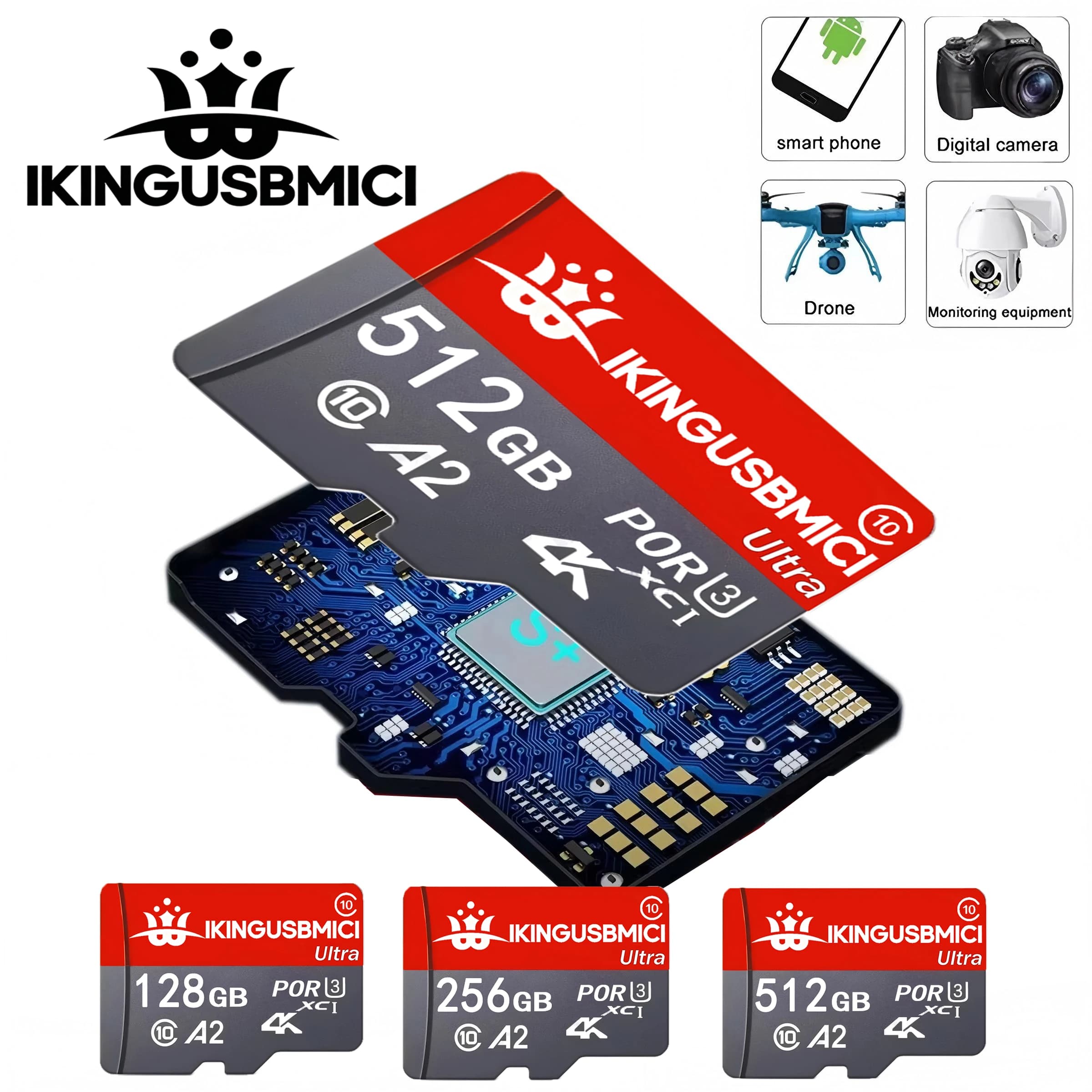 32G 64G 128G 256G 512G Memory Card Drone Class10 High Speed Tf Flash Class Premium Fast Reliable High Quality U3 Durable