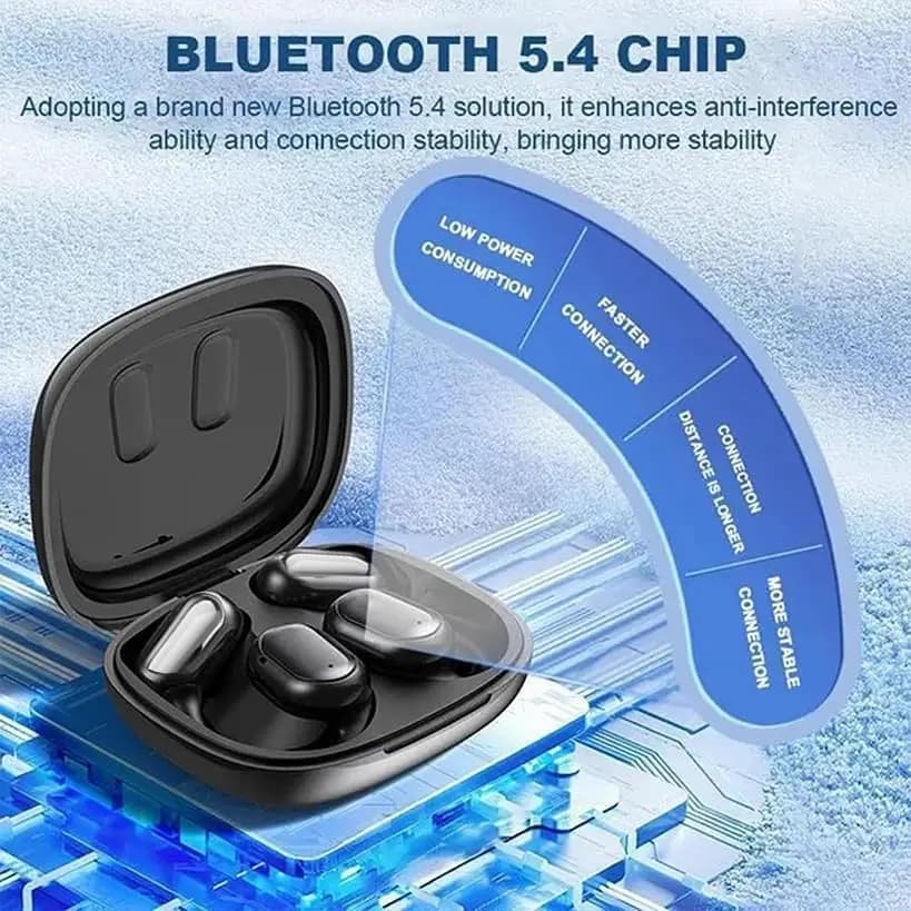 UYUXIO Real-time AI translation earphones with 144 OWS languages Open Ear translation earphones with LCD screen