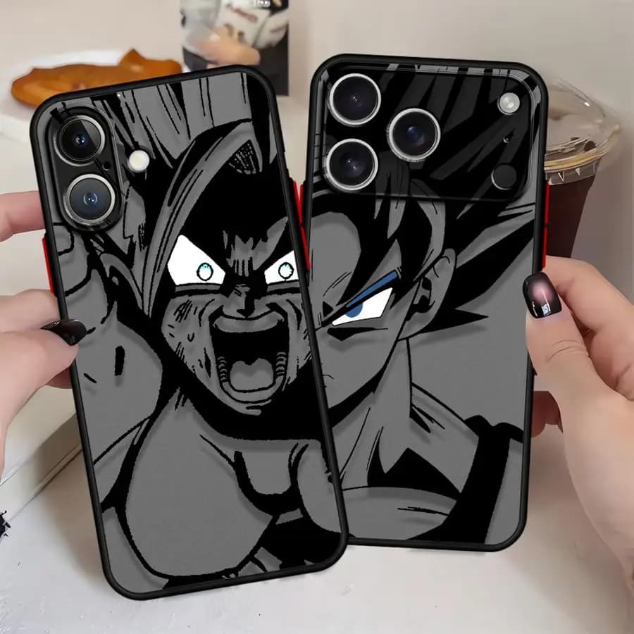 Custodia per iPhone 17 7 8 XS 12 15 Plus 16e 13 Mini 14 11 16 Pro Max Cover posteriore per telefono Luxury D-Dragons Balls Gokus