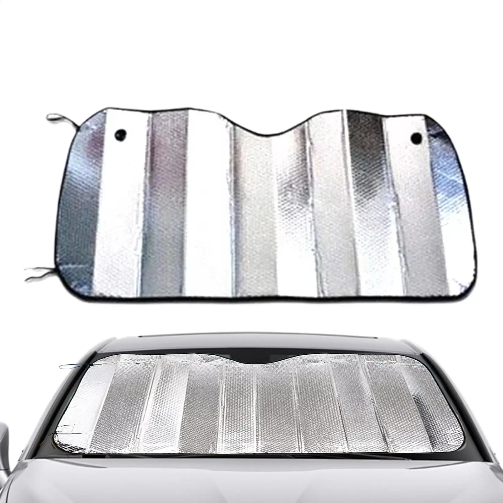Windshield Sun Shade Vehicle Glass Summer UV Protection Automotive Window Sun Shade for Travelers Drivers Fleet Managers Sedan