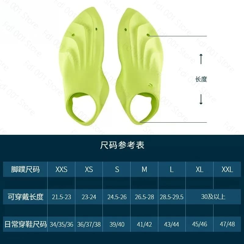 Comfortable Flexible Diving Flippers Swimming Fins for Snorkeling Water Sports Activities - Lightweight Design