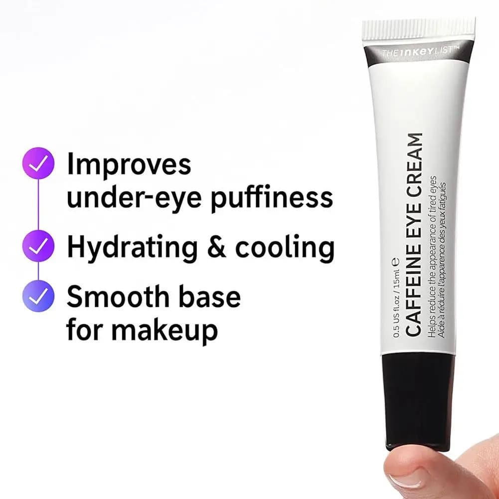 1-5PCS Caffeine Eye Cream 15ml – Reduces Dark Circles & Tired Eyes, Refreshing & Fast-Absorbing for All Skin Types