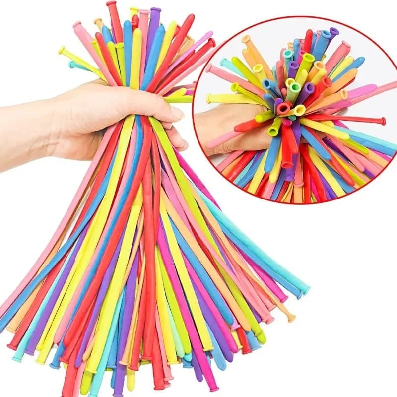 100/200/300 Pcs Magic Cartoon Shaped Long Balloons Woven Into Shapes Sold On The Street DIY Little Balloons Festive Decorations