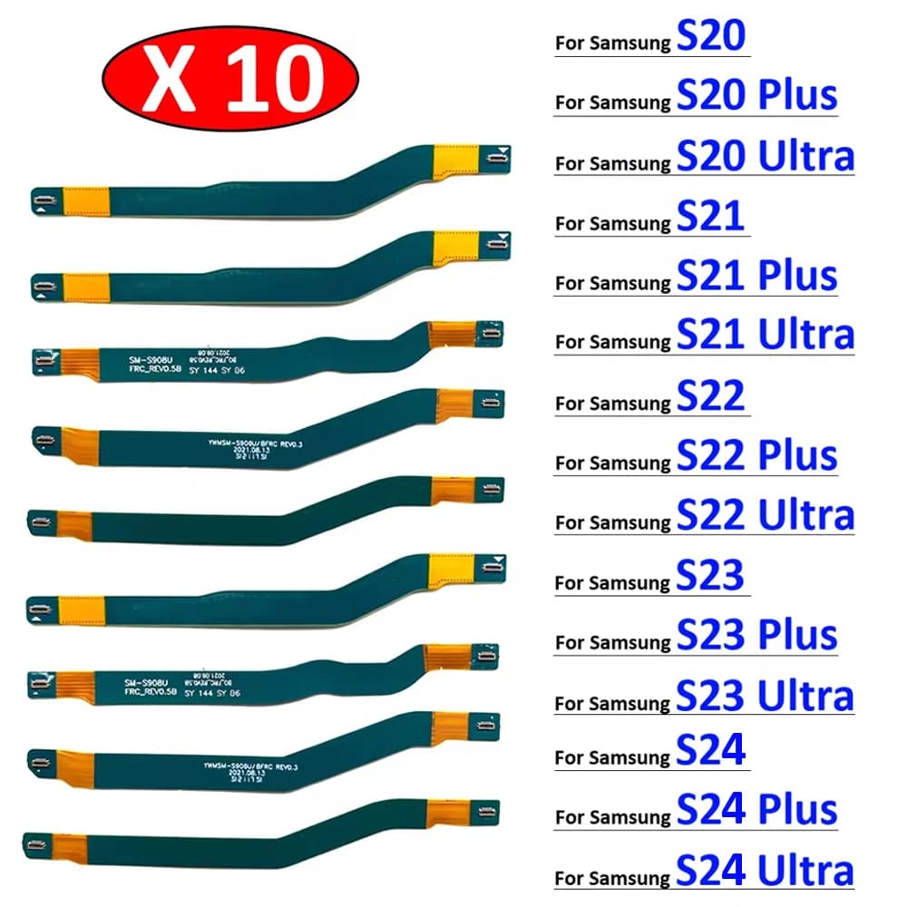 10Pcs, Signal Antenna Main Board Connector LCD Motherboard Flex Cable For Samsung S20 S21 S22 S23 S24 Plus Ultra Fe 4G 5G