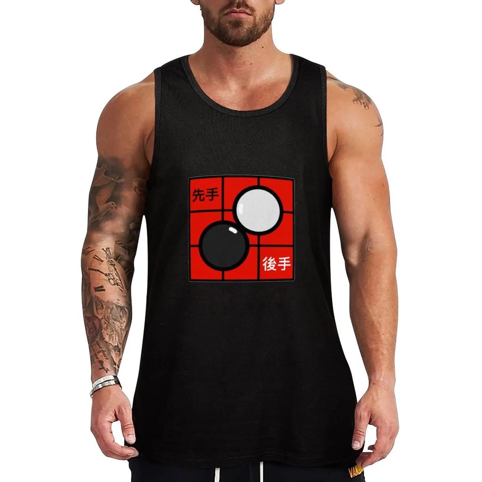 Go Board Game Baduk Tank Top Beach Casual Tank Top Loose Fit Sleeveless Summer