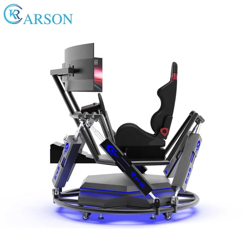 Manufacture OEM Anum Profile Racing Seat Gaming Chair Simulator Cockpit Black Color Sim Rig Cockpit Drive Car Race Simulator
