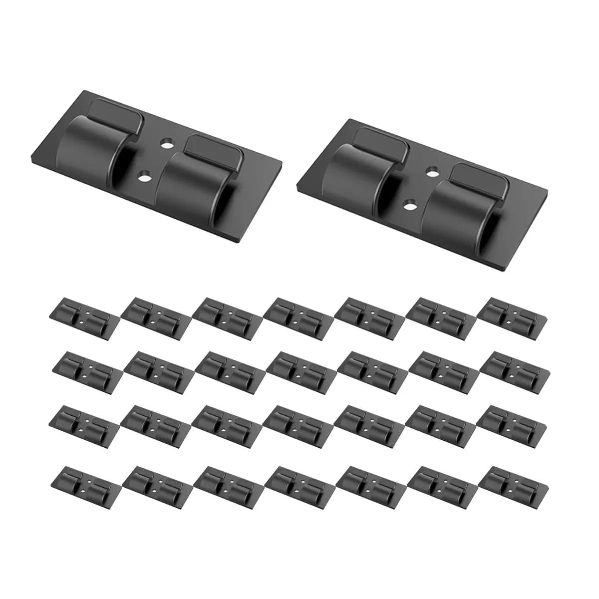 A13M Hooks for Outdoor String Lights Clips, 30Pcs Black Light Clips Heavy Duty Light Hooks for Indoor Outdoor String Lights