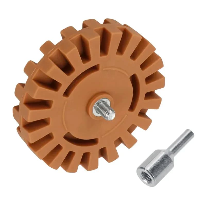 Kit Lucidatura Auto: Disco Abrasivo in Gomma, Disco Pneumatico per Rimozione Adesivi, Strumento Lucidante per Riparazione e Manutenzione Ricambi Auto