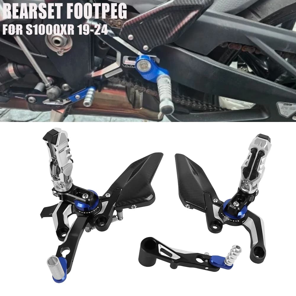 Moto Tacco Regolabile Rearset Poggiapiedi Per BMW S1000XR S1000 XR S 1000 XR 2020-2025 M1000XR 2023-2025 Pedali Set Pedana